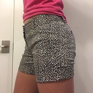 Leopard print shorts